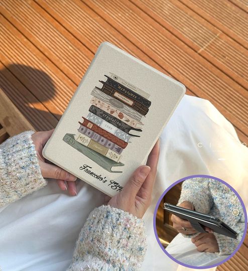 Discover Custom Taylor's Booklist Kindle Paperwhite Case with Strap Bookish taylor version Gift for Book Lovers Fits Paperwhite Oasis Scribe Kobo E-Readers