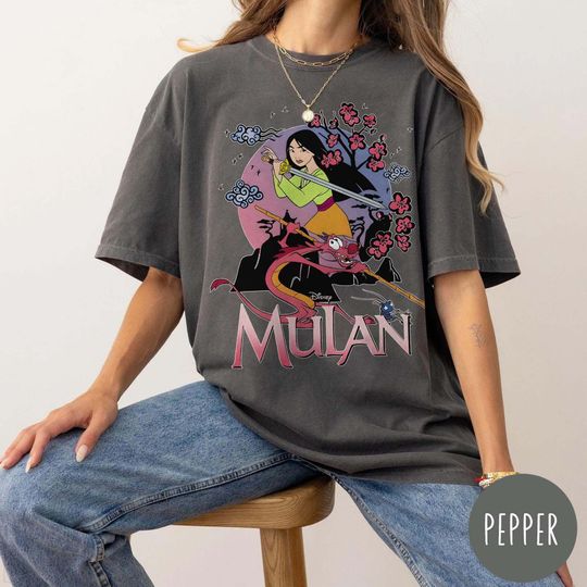 Discover Vintage Mulan 1998 Comfort Colors Shirt, Disney Princess Shirt, Disney Vacation Shirt, Mulan Princess Tee, Disney Girl Trip, Princess Shirt