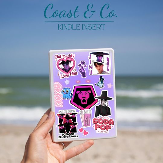 Discover Jinu K-Pop Demon Hunters Kindle Insert/Saja Boys/Huntrix/Stickers/Kindle Accessories/Gifts for girl/Paperwhite/11thGen/2022/Colorsoft/Oasis