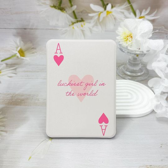 Discover Pink Heart A 2024 Kindle Case For Kindle/Paperwhite 10th 11th 12th,6'' 6.8'' colorsoft Case, Personalized Kindle case with book Cover