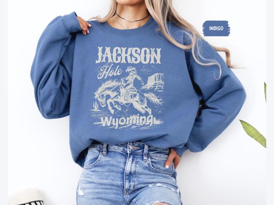 Jackson Hole Wyoming Sweatshirt, Mountain Adventure, Mountain Town Gift, Outdoor Adventure
