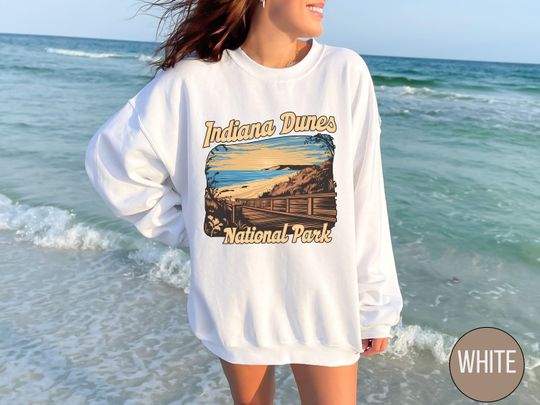 Discover Indiana Dunes National Park Sweatshirt, Indiana Souvenir Sweatshirt, Indiana Dunes National Park gifts, Retro Indiana Sweater, Hiking gift