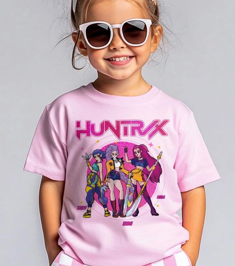 Discover Retro Huntrix Demon Hunters T-Shirts, Vintage First Day of Kindergarten Shirt, Back to School Outfit, Birthday Gift for Kid