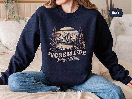 Vintage Yosemite Sweatshirt, Yosemite Sweatshirt, Yosemite National Park Sweater, Granola Girl gift