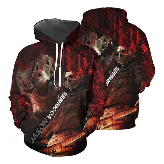 Discover Jason Voorhees Horror Movie Hoodie 3d