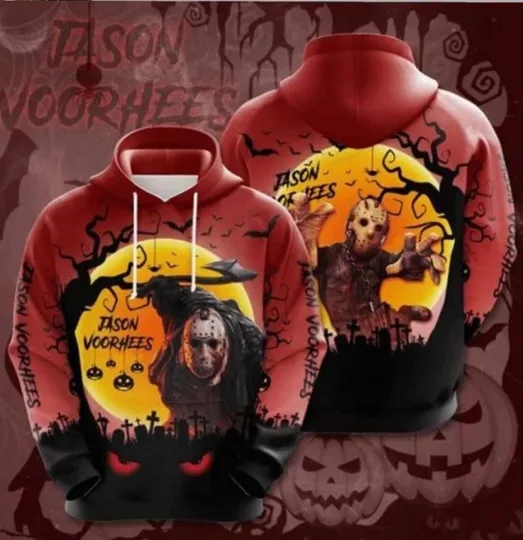 Discover Jason Voorhees Anniversary 3D Pullover Hoodies