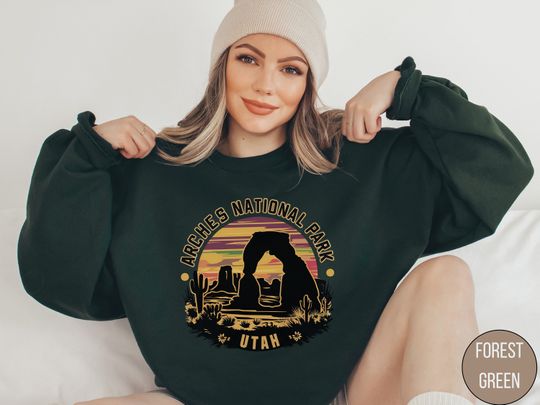 Discover Arches National Park Sweatshirt, Utah Sweatshirt, Arches Crewneck Utah Sweater, National Park Gift, Desert Sweater