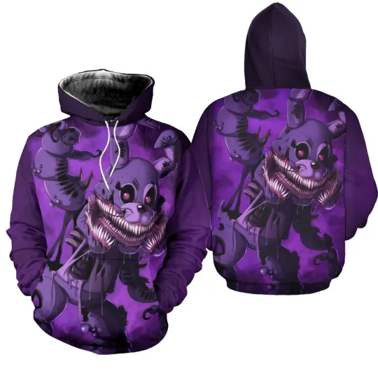 Fnaf Freddy Fazbear 3D Full Over Print 3D Hoodie Kids