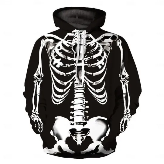 Discover Halloween Hoodie – Pumpkin Face Graphic Pullover Sweatshirt Unisex Casual