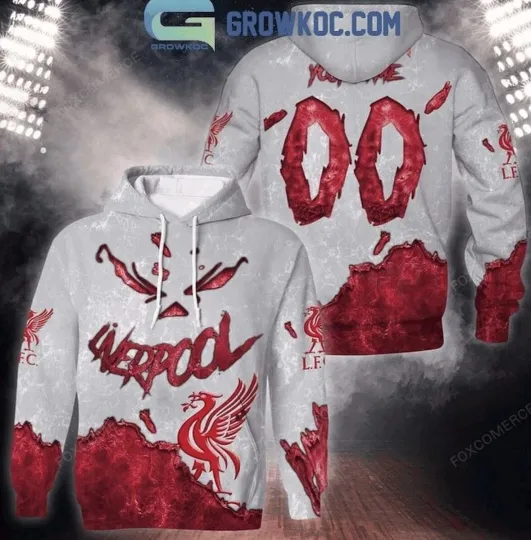 Personalized Liver pool Jack O Lantern Pumpkin Halloween 3D Hoodie