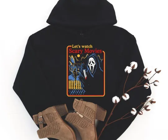 Discover Let_s Watch Scary Movies Hoodie - Halloween