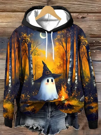 Discover Pumpkin Hoodie – Spooky Halloween Jack O’Lantern Graphic Sweatshirt Adults