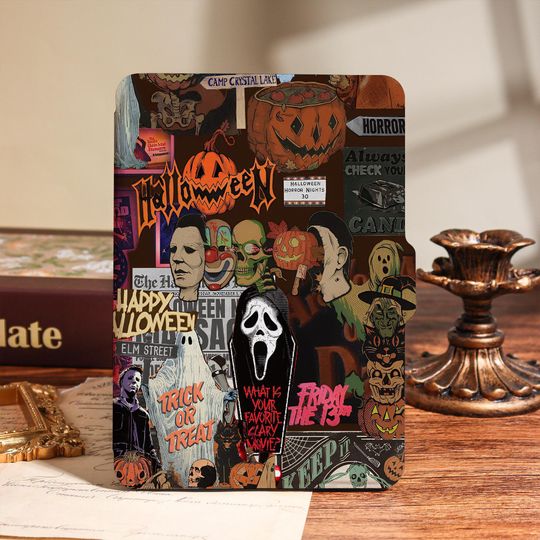 Halloween Horror Collage Kindle Case