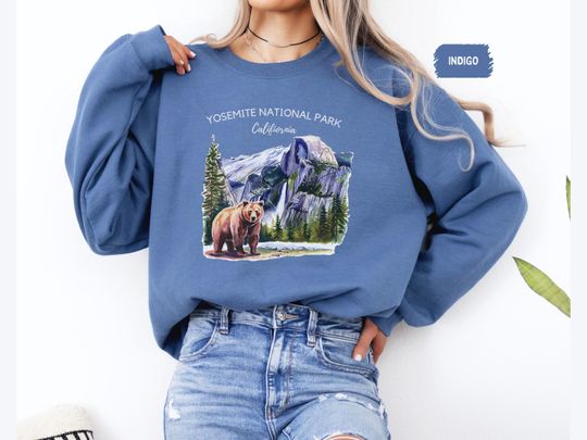 Discover Retro Yosemite Sweatshirt, National Park Gift, Yosemite Souvenir