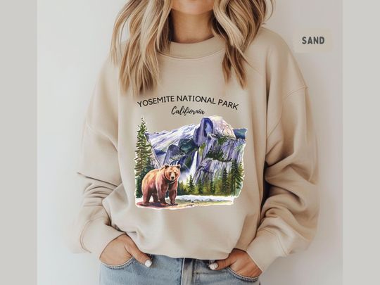 Discover Retro Yosemite Sweatshirt, National Park Gift, Yosemite Souvenir