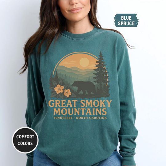 Discover Retro Great Smoky Mountains National Park Sweatshirt, Gift for Outdoor Enthusiasts