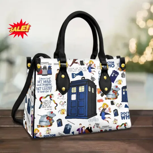 Christmas Doctor Who Leather Bag for Women