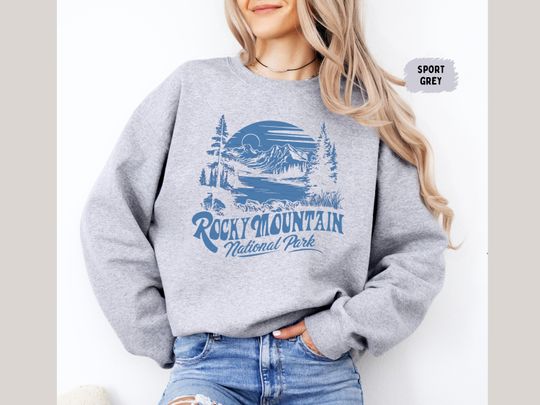 Discover Rocky Mountain National Park Sweatshirt, Vintage Colorado Sweatshirt, Rocky Mountain National Park gifts