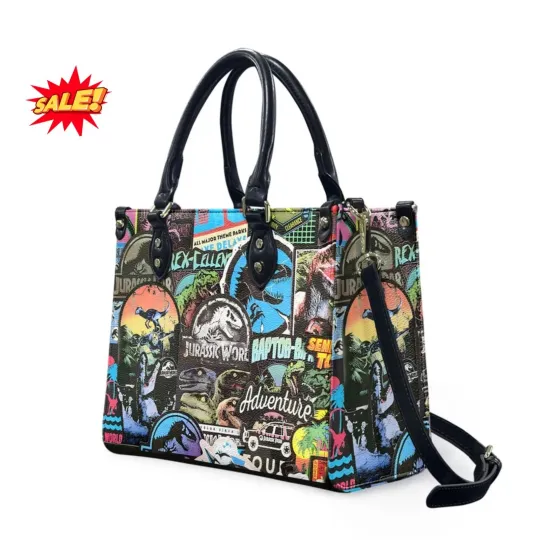 Discover Dinosaur Leather Bag, Dinosaur Park Handbag