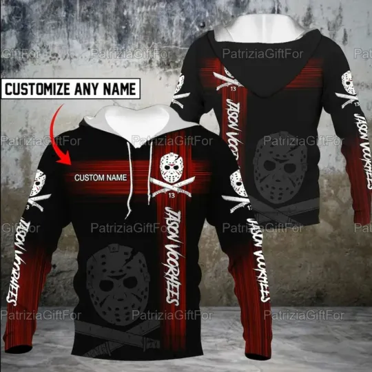 Discover Personalized Jason Voorhees 3D HOODIE Halloween