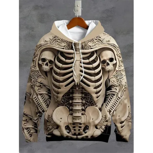 Discover Pumpkin Hoodie – 3D Jack O’Lantern Halloween Face Sweatshirt Unisex