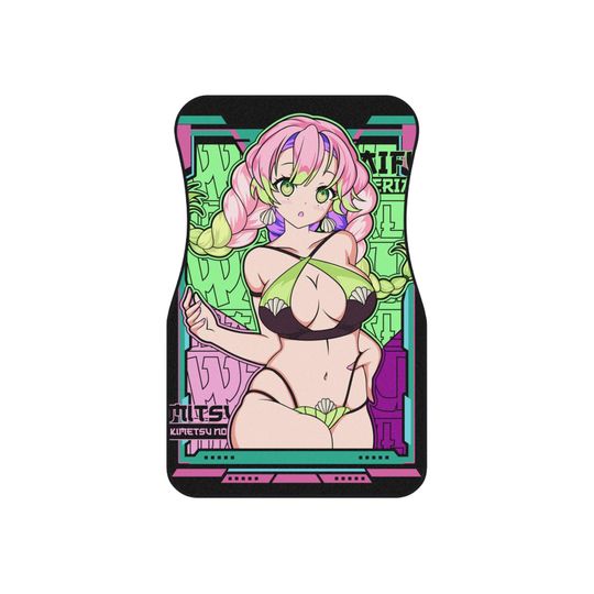 Discover Anime Car Mats -  Front Mats for Auto Decor, Unique Gift for Anime Lovers, Cosplay Car Accessories, Custom Vehicle Styling