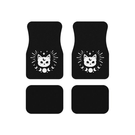 Discover Witch Cat Car Mats (Set of 4)
