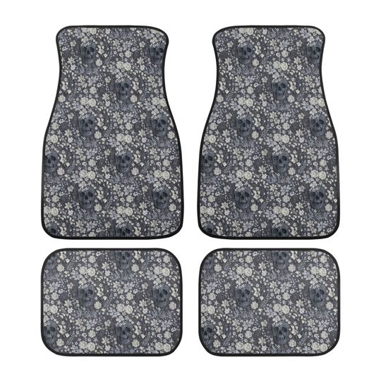 Discover Floral Skull Car Mats, Black Car Floor Mats, Goth Flower Car Floor Mats for Women, Car Mats Witchy, Aesthetic Car Decor, Car Gift