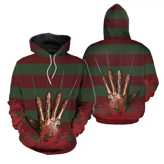 Freddy Krueger Hoodie, Halloween 2025 3d Hoodie
