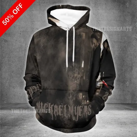 Michael Myers Hoodie 3D Printed Pullover, Hot Horror Movie Halloween 3
