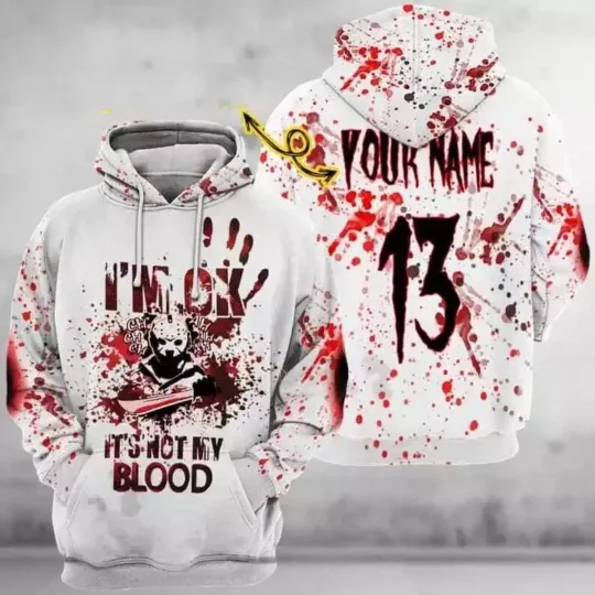 Discover Personalized Jason Voorhees It_s Not My Blood Halloween 3D HOODIE BEST PRICE