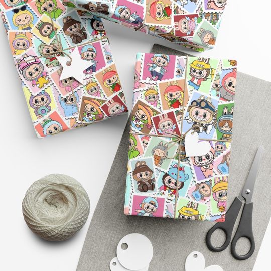 Labubu Little Monster Gift Wrap - Multiple Sizes