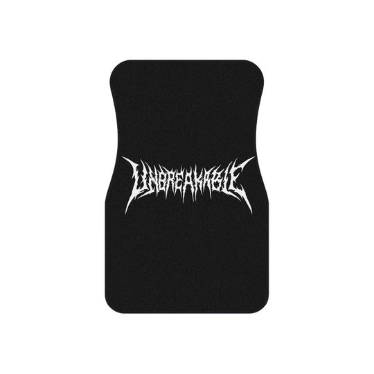Discover Unbreakable Car Mats Set, Durable Auto Floor Mats, Rock and Roll Car Accessories, Gritty Car Interior Decor, Gift for Music Lovers