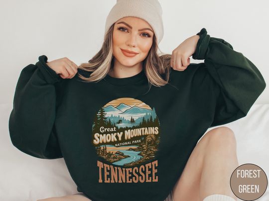 Discover Great Smoky Mountains Sweatshirt, Vintage Tennessee Sweatshirt Great Smoky Mountains National Park gifts Gatlinburg Shirt Hiking&nbsp;souvenir