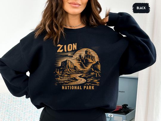 Discover Zion National Park Sweatshirt, Vintage Utah Sweatshirt, Zion National Park gifts