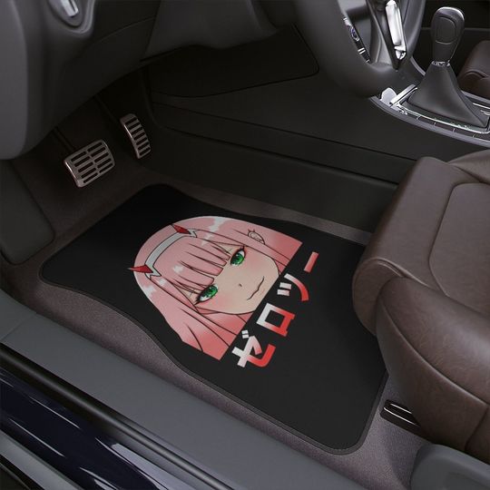 Discover Pink Hair Anime Devil Girl Car Floor Mat 1 PC