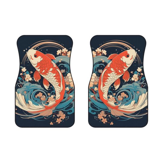 Discover Koi JDM AsFaux Car Mats (2x Front)