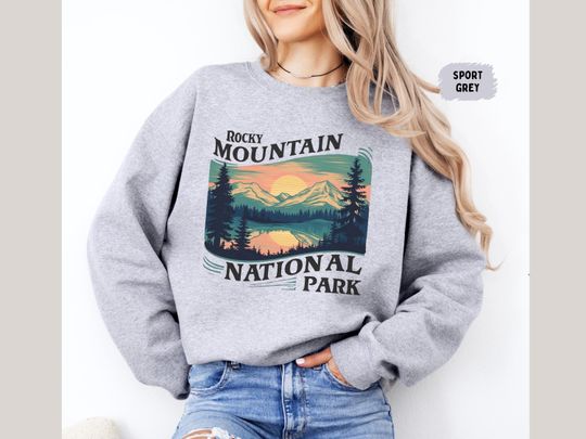 Discover Rocky Mountain National Park Sweatshirt, Vintage Colorado Sweater, Retro Rocky Mountain National Park gifts