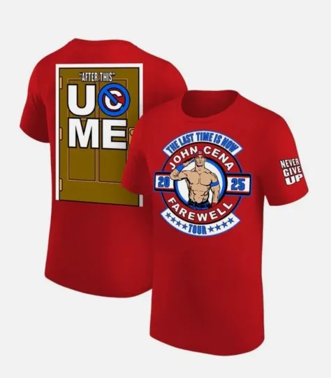 Discover Men_s Wrestling Entertainment Red Jo Cen Farewell Tour 3D T-Shirt.