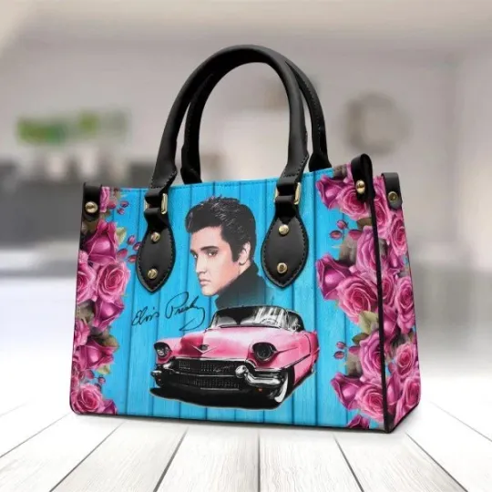 Discover Elvis Presley Leather HandBag Leather Handbag, Music Leather Handbag, gift Fans