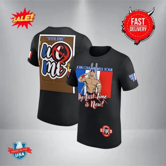 Discover Wrestling Entertainment Jo Cen Farewell Tour 2025 Paris The Last Time Is Now Unisex 3D T Shirt