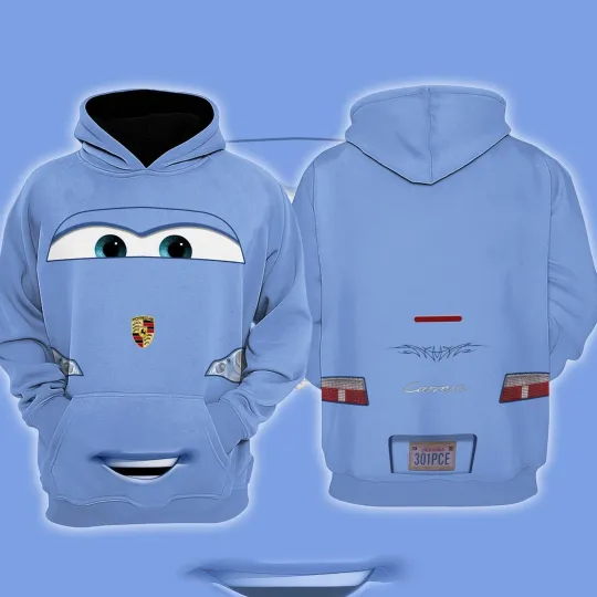 Discover Pixar Cars Sally Carrera Cosplay Costume Halloween Gift Hoodie 3D Printed
