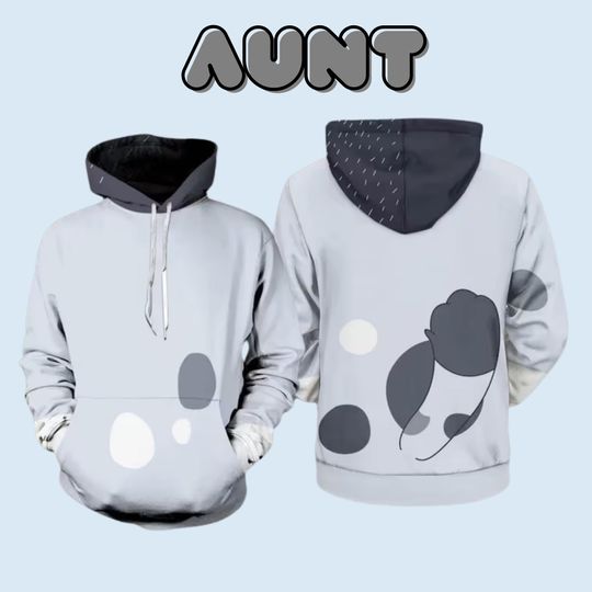Discover Aunt Dog Family 3D Cosplay Hoodie - White Heeler Halloween Costume