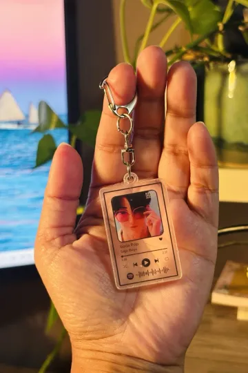 KPop Demon Hunter Saja Boys Soda Pop Music Player Acrylic Keychain
