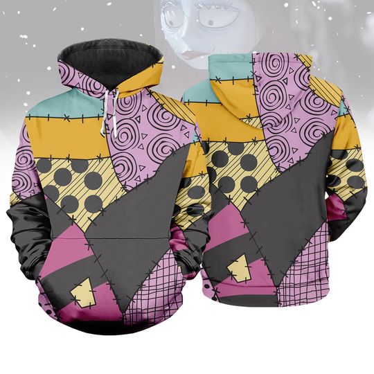 Discover Disney Sally Costume 3D Hoodie, Sally Cosplay Costume, Nightmare Before Christmas Shirt
