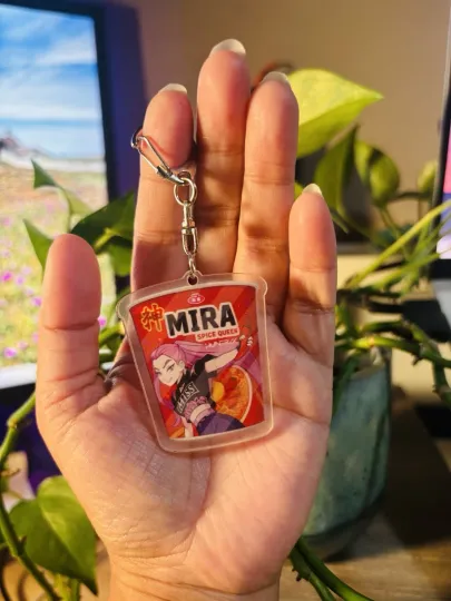 KPop Demon Hunter HUNTR/X Mira Ramen Acrylic Keychain Anime