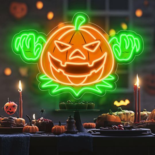 Discover Custom Neon Sign, Halloween Neon Signs, Neon sign bedroom, LED Neon Sign, Neon Light, Halloween Decor, Home Decor, Halloween Gift for her