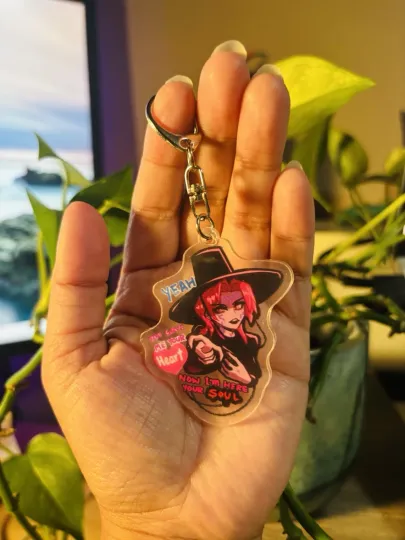 KPop Demon Hunter Saja Boys Romance Demon Acrylic Keychain Anime
