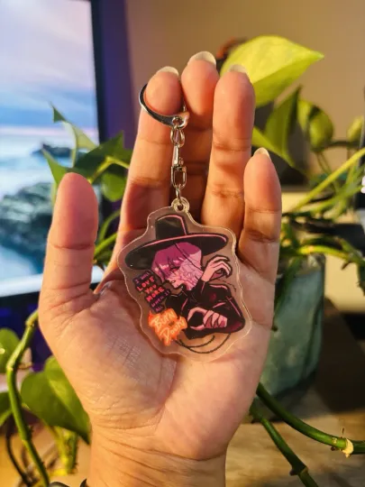 KPop Demon Hunter Saja Boys Mystery Demon Acrylic Keychain Anime