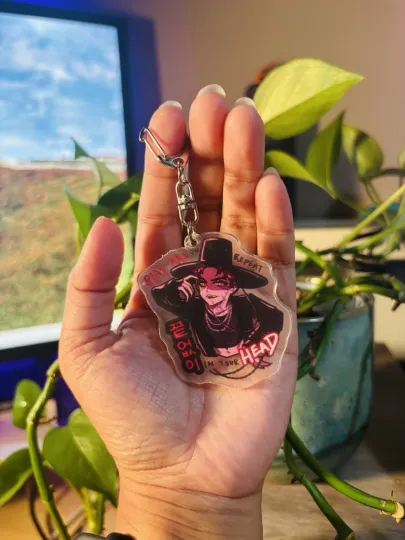 KPop Demon Hunter Saja Boys Abby Demon Acrylic Keychain Anime